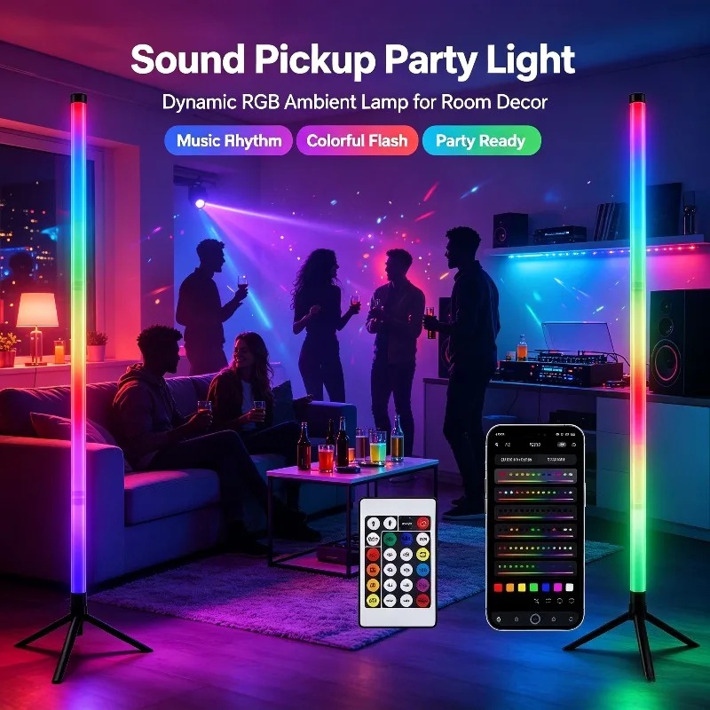 2 Adet 120CM RGB Yer Lambası,  - Esports & Gaming Optics Gmbh incelemesi ve fiyatı